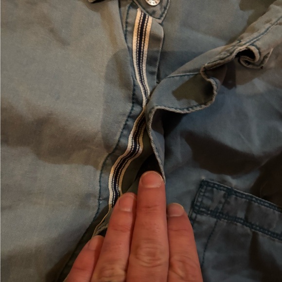 Tommy Bahama Casual Blue Button-Down Shirt - Picture 5 of 6